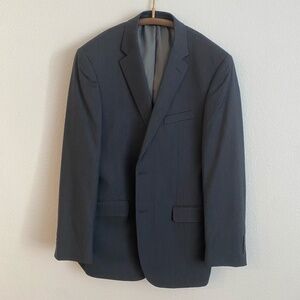 Jos. A Bank Men's Executive Wool Tailored Fit Charcoal Suit Blazer - 42L